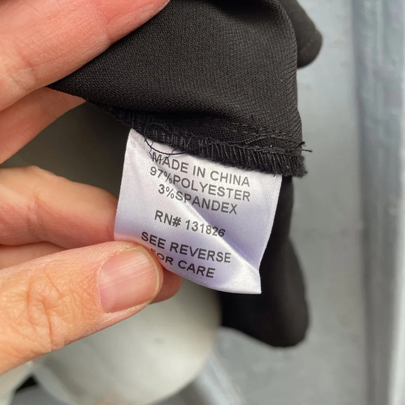 Luna Black Blouse,  size Small - Picture 6 of 7